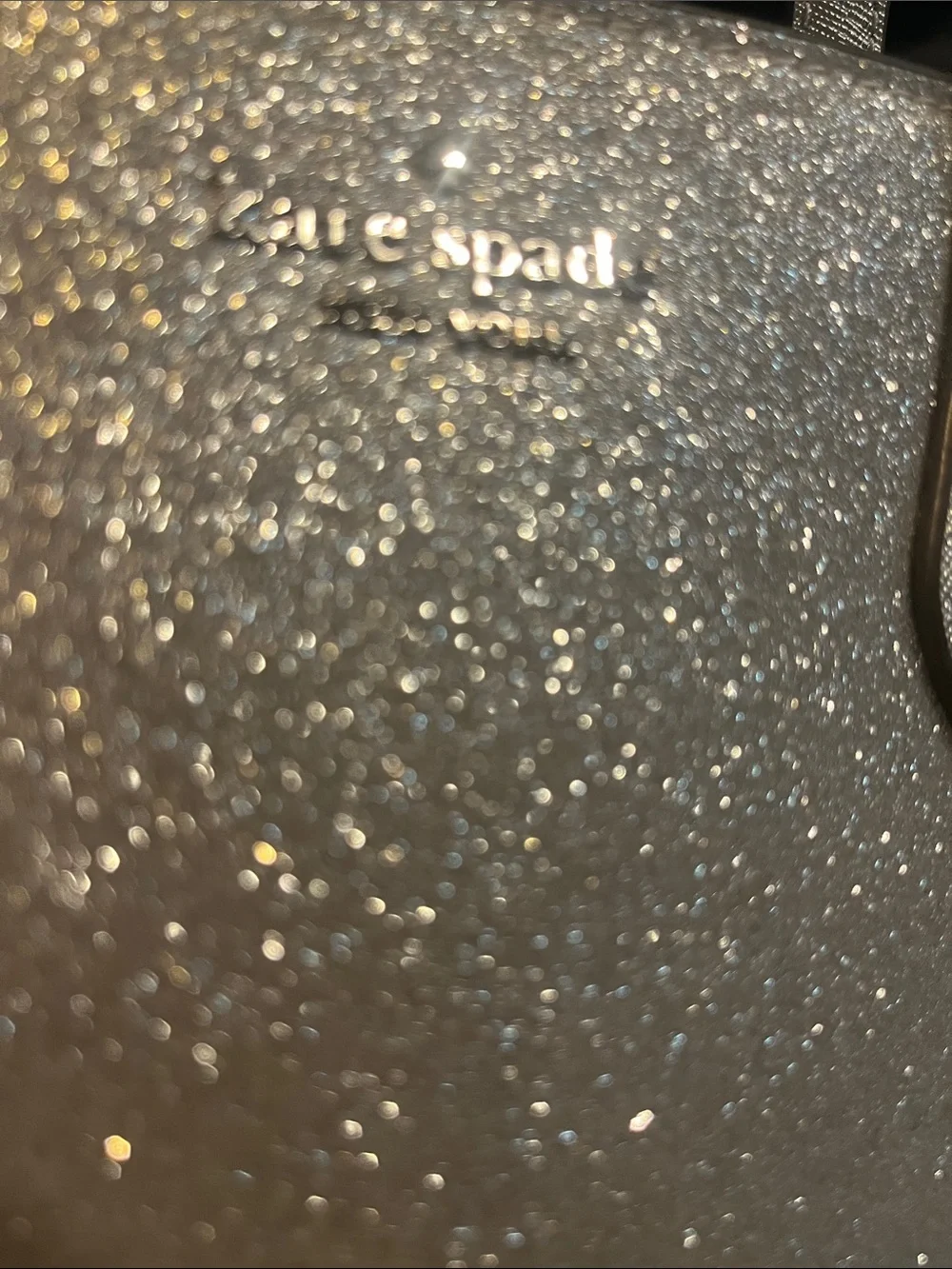 kate spade Silver Sparkle Mini Tote